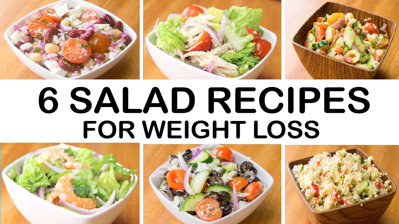 6 Healthy & Easy SALAD Recipes For Weight Loss | Easy & Exotic Salad Recipes | Weight Loss Salads 6 Healthy & Easy SALAD Recipes For Weight Loss | Easy & Exotic Salad Recipes | Weight Loss Salads
