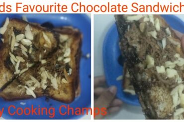Chocolate Sandwich recipe| Kids favourite sandwich| Children s day special sandwich for kids