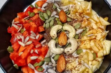 Oats smoothie bowl recipe | Ideal for weight loss | Healthy breakfast bowl