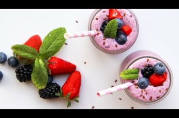 Strawberry Blueberry Smoothie | How to Make Strawberry Smoothie | Healthy Recipes