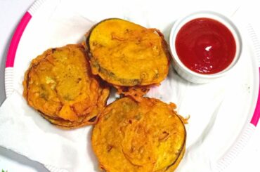 Bengan Pakora Recipe | healthy snacks Recipe by kitchen tiffin