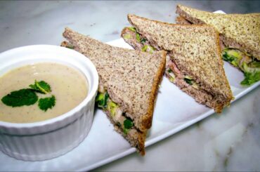 Tuna Sandwich | Healthy Creamy Sandwich without Mayo