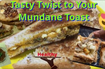 Bread sandwich || Bread toast || recipe in 10 mins || Quick snack || Mushrooms || Paneer Bhurji