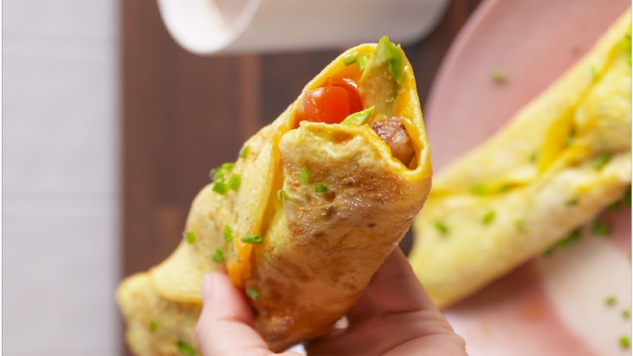 Easy Egg Breakfast Recipe-Low Carb Breakfast Wrap Easy Egg Breakfast Recipe-Low Carb Breakfast Wrap