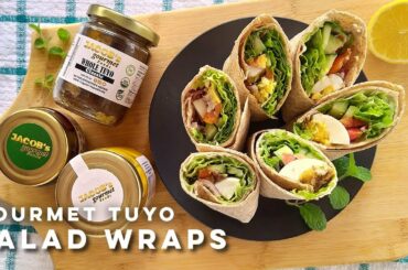 Easy and Healthy Salad Wraps | Gourmet Tuyo Salad Wrap Recipe