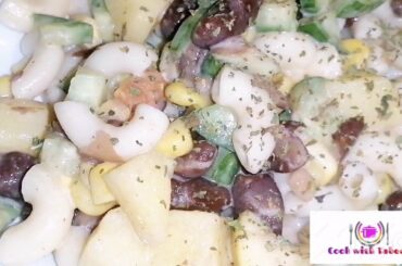 Quick and easy healthy pasta salad | weight loss salad |5 minute recipe