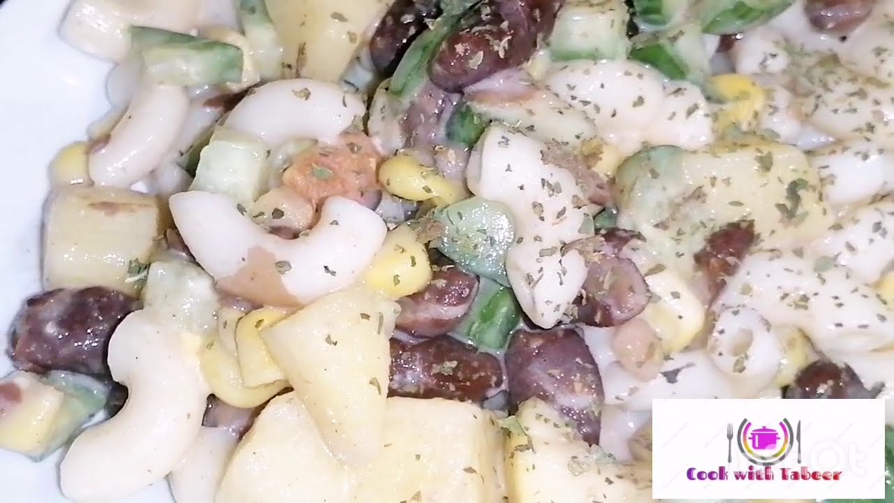 Quick and easy healthy pasta salad | weight loss salad |5 minute recipe Quick and easy healthy pasta salad | weight loss salad |5 minute recipe