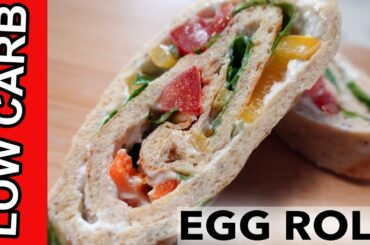 Healthy Low Carb Egg Roll With Cheese - Easy Recipe