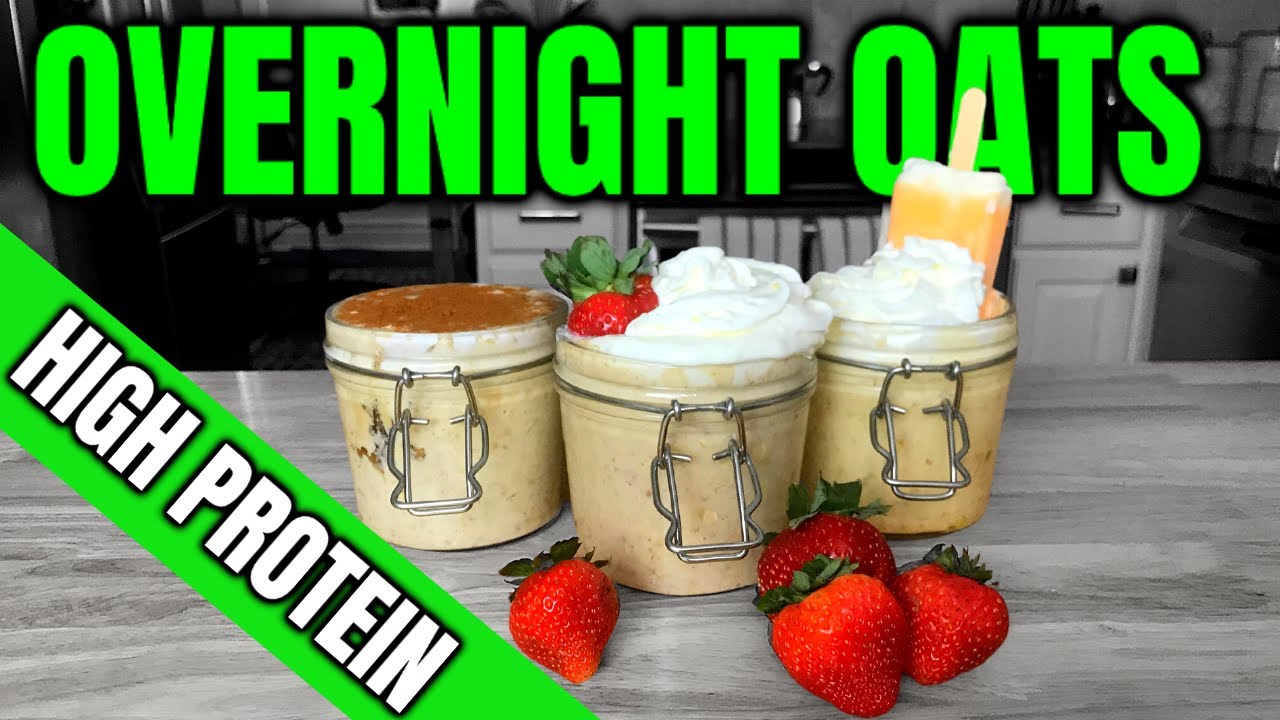 Overnight Oats Meal Prep l 3 Easy & Healthy Recipes High Protein Low Calorie Overnight Oats Meal Prep l 3 Easy & Healthy Recipes High Protein Low Calorie
