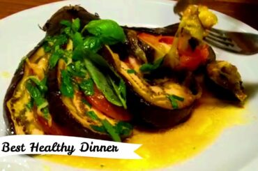 BEST HEALTHY DINNER IN 20 MINUTES | EGGPLANT EASY RECIPE | RESEP MAKAN MALAM DALAM 20 MENIT