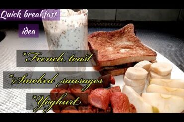 Breakfast idea |French toast-kenchic smoked sausages recipe |Healthy breakfast| OMAD breakfast ideas