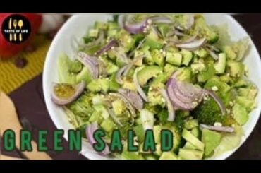 Super Delicious Green Salad/How to Make 'GREEN SALAD'/Healthy & Simple Green Salad/Salad Recipes..!
