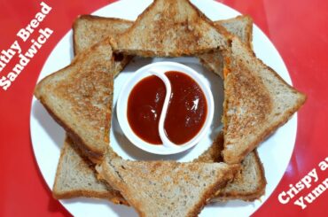 Bread Sandwich/Healthy Sandwich/Crispy Bread Sandwich/ How to make Healthy Sandwich/Bread Recipes