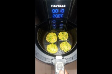 vegetable #oats tikki made in airfryer. #low calorie . less oil intake.no potato #healthier