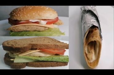 Healthy Grilled Chicken Sandwich, | Chicken Burger Recipe | Chicken Paratha Roll | Feast in East