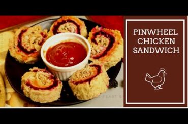 Healthy Pin Wheel Sandwich recipe - kids recipes | How to make pinwheel sandwich at home easily
