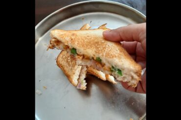 #shorts  Simple and Healthy Bread Sandwich/Easy Snacks Recipe