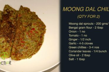 Moong Dal Chilla | Healthy Breakfast Recipes | Easy and Quick Breakfast recipes
