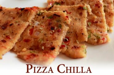 Pizza Chilla| Pizza flavoured Sooji Pan Cakes| Weight Loss Recipe|Healthy Breakfast Recipe| CooknJoy