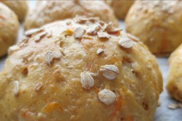 Carrot and Oat Sandwich Buns Recipe | Healthy Homemade Recipe