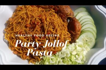 VEGGIE JOLLOF PASTA WITH PALM OIL//#Healthy Pasta Recipe #celebrationseason #christmasdishes