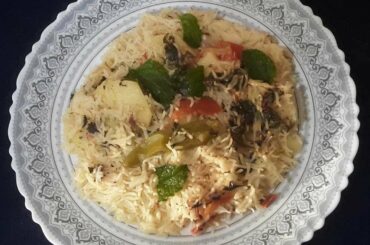 Spinach Potato Coconut Milk Rice/Dinner Recipes/Veg Recipes/Potato Recipes/Coconut Milk Recipes #612