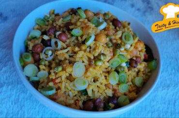 Sprouts Rice | Lentil Rice | Protien Rich Recipe | Lunch Box Healthy Recipes