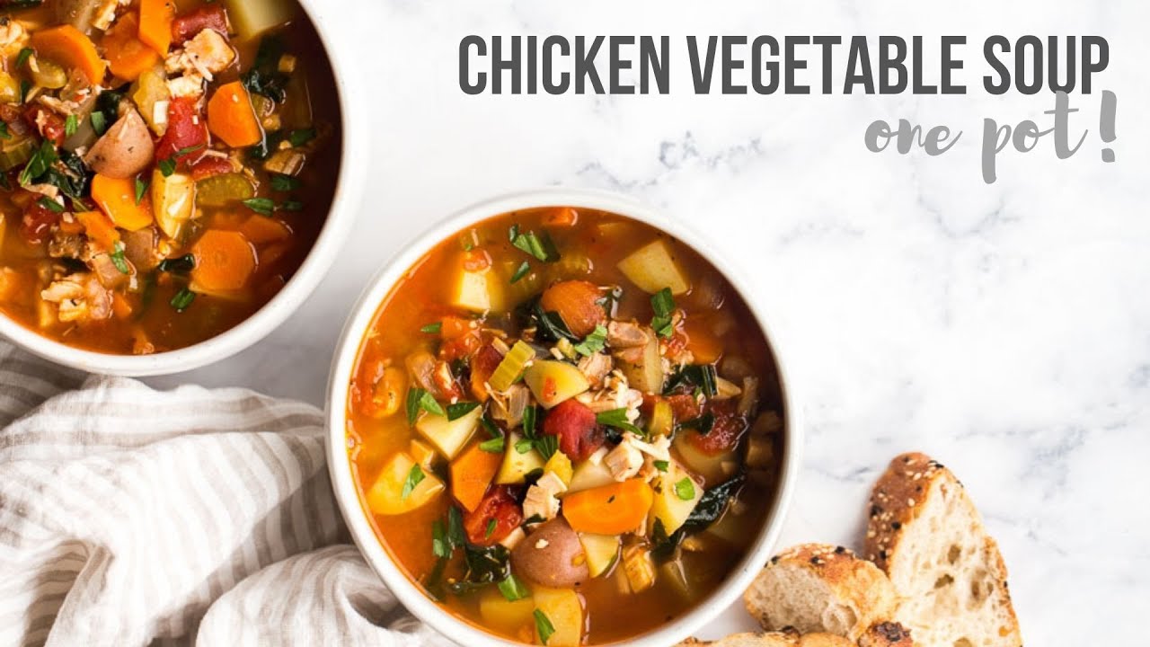 Chicken Vegetable Soup – easy and healthy! | The Recipe Rebel Chicken Vegetable Soup - easy and healthy! | The Recipe Rebel