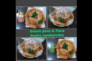 Healthy sandwiches  Using green peas and Fava beans/happy lou vlogs