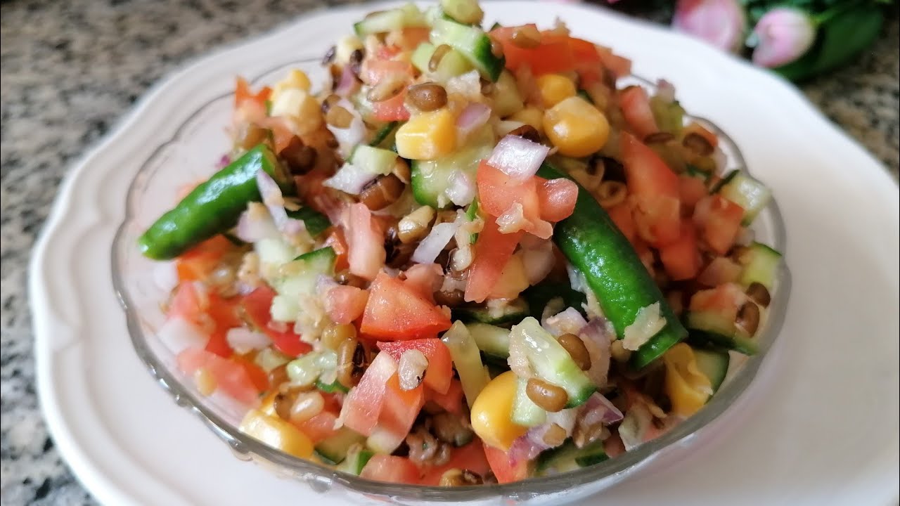 Moong dal salad, Green Grams Salad, Healthy Salad for weight loss, Cooking without fire, Renita Pais Moong dal salad, Green Grams Salad, Healthy Salad for weight loss, Cooking without fire, Renita Pais