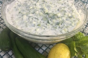 Cucumber  Yoghurt And Mint Salad  healthy Recipe