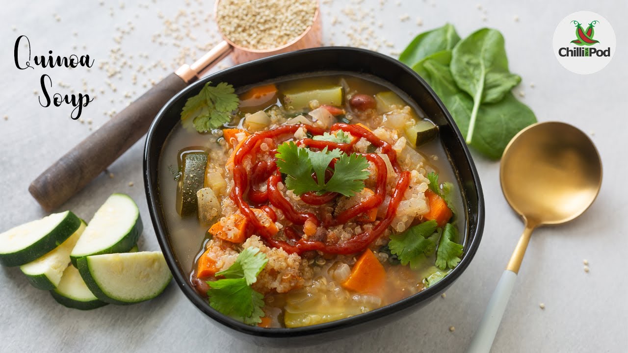 Low Calorie Vegan Quinoa soup recipe | Instant Healthy soup recipes for weight loss | Chili in a pod Low Calorie Vegan Quinoa soup recipe | Instant Healthy soup recipes for weight loss | Chili in a pod