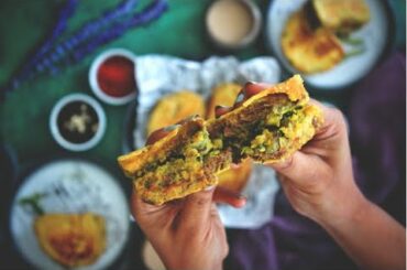 Bread Pakoda | No Fry Bread Pakoda Recipe | Healthy Snacks | Rye Bread Pakoda | #breadpakoda