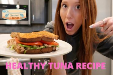 TUNA SALAD SANDWHICH NO MAYO//HEALTHY RECIPE!!!