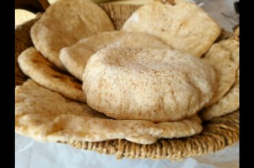 Arabic bread  / aish beledi - made at home, easy and healthy