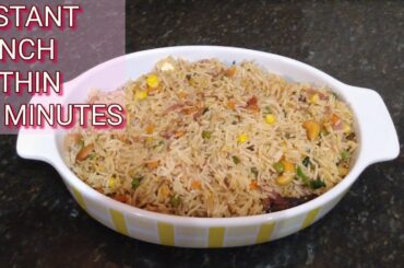 INSTANT AND DELICIOUS LUNCH WITHIN 30 MINUTES | NAVRATHNA PULAO | HEALTHY LUNCH | EASY ONE POT MEAL