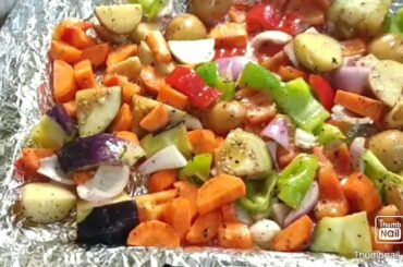 Roasted Vegetable Salad | healthy Salad For Diet | Easy And Quick Baked Salad For weight Loss