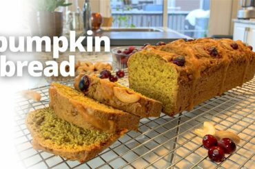 Pumpkin Bread ~ With Ghee, Spices, Vanilla ~ HEALTHY & LACTOSE FREE