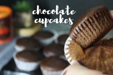 Chocolate cupcake  recipe || how to make easy chocolate cupcakes ||