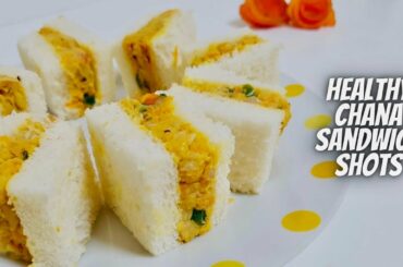 Chana Sandwich Shots/2 min Healthy Veg Sandwich/ Chole/Chickpea Sandwich /Quick Breakfast Recipe