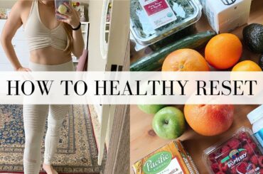 HEALTHY RESET | Tahini chickpea mash RECIPE | Mindset for weight loss