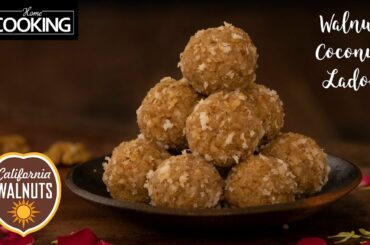 Walnut Coconut Ladoo | Diwali Recipes | Healthy Recipes | Coconut Sweets