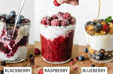 #shorts | Chia Pudding Recipes With Greek Yogurt | For Weight Loss | With Berries | Healthy | Easy