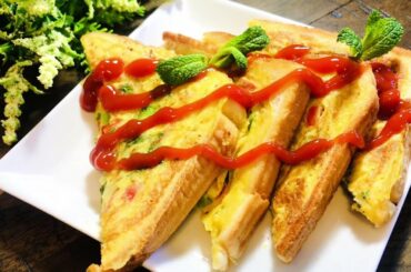 5 Minutes Recipe | One pan egg toast | Quick & Easy Breakfast | Healthy Sandwich Recipe | Nashta