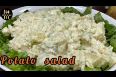 VEGAN POTATO SALAD/How to Make Potato Salad/Restaurant Style Creamy Salad/Healthy Salad (RECIPES)