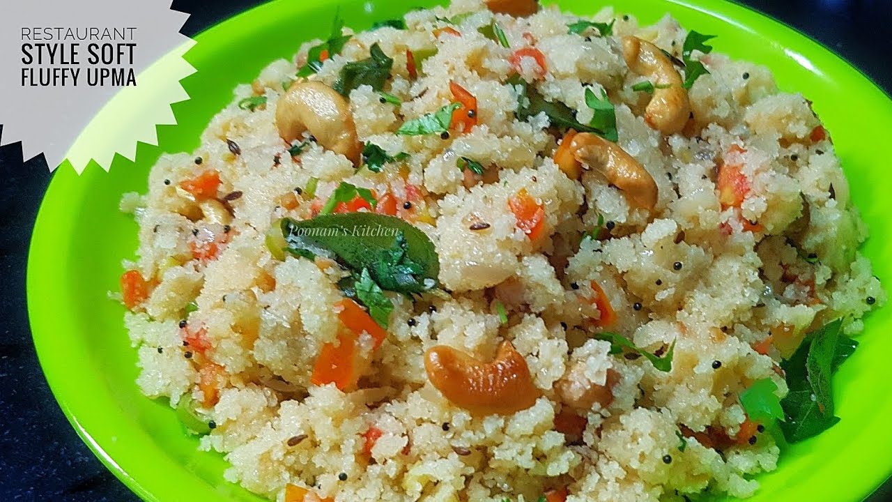 Restaurant Style Soft Fluffy Upma Recipe – Simple Indian Breakfast Recipe/ Nasta Recipe Restaurant Style Soft Fluffy Upma Recipe - Simple Indian Breakfast Recipe/ Nasta Recipe