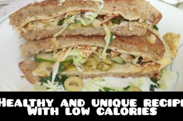 Try this Unique healthy egg salad sandwich with low calories/easy breakfast recipe for weight loss