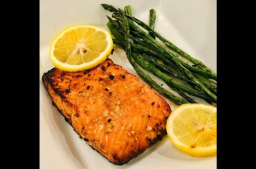 Honey Lemon Glazed Salmon - Simple, Healthy & Delicious, Air Fryer