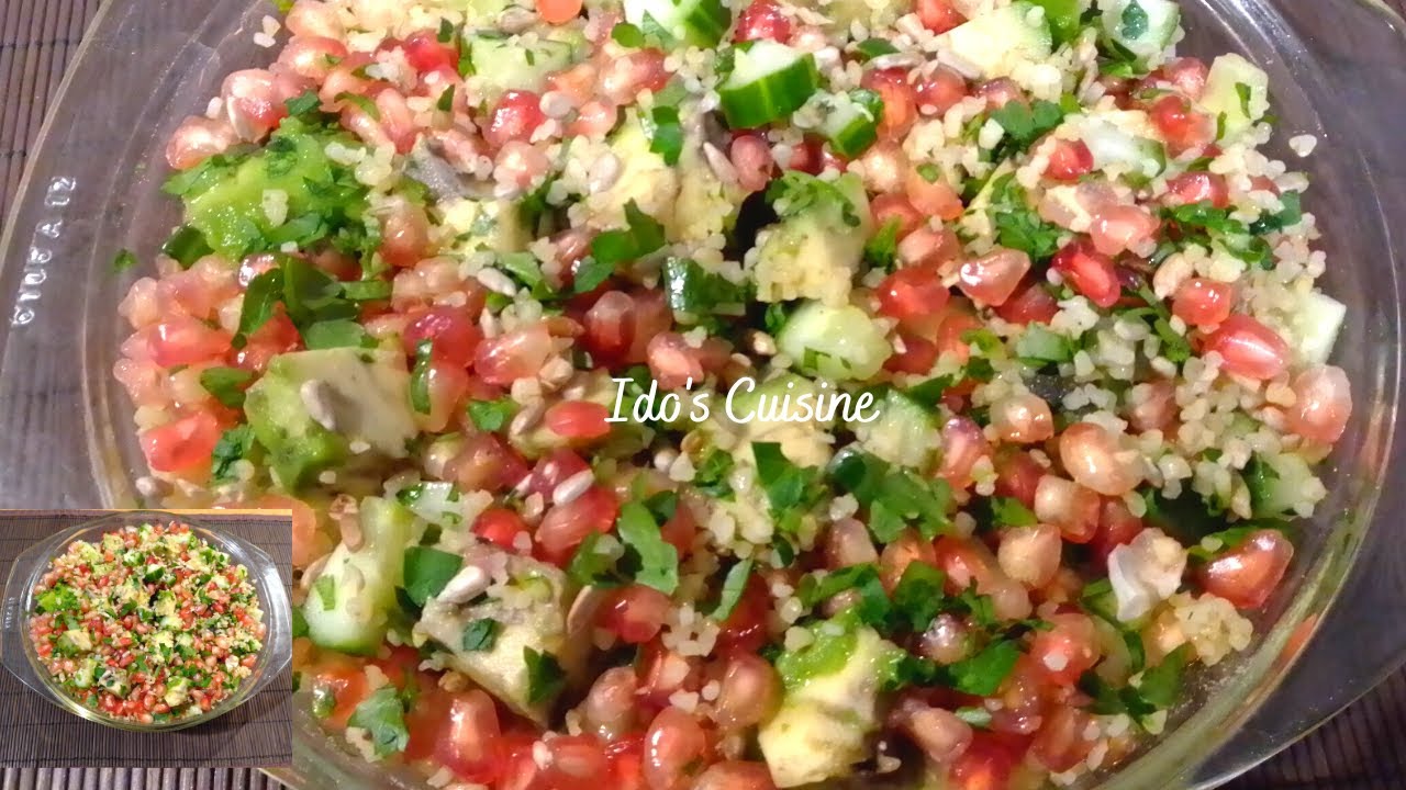 Pomegranate and Bulgur Salad/Healthy Recipe Pomegranate and Bulgur Salad/Healthy Recipe