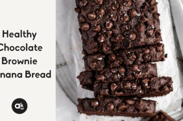 Healthy Chocolate Brownie Banana Bread